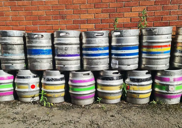 Beer kegs parade